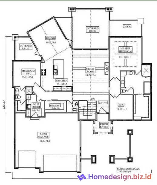 Desain Rumah 2 Kamar Tidur