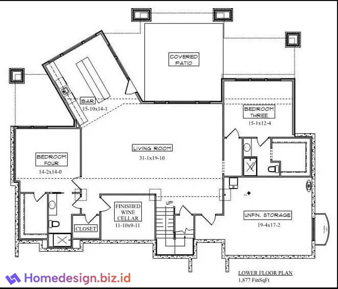 Desain Rumah 2 Kamar Tidur