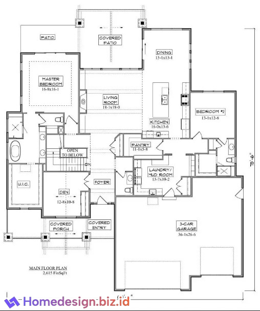 Desain Rumah 2 Kamar Tidur
