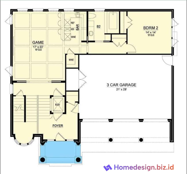 Desain Rumah 2 Kamar Tidur