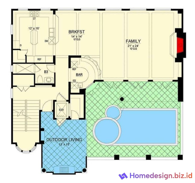 Desain Rumah 2 Kamar Tidur