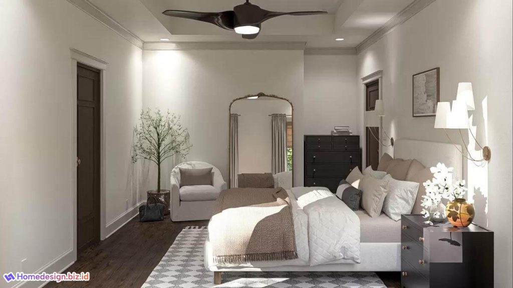 Desain Rumah Pondok 3 Kamar Tidur dan Cerobong Batu yang Ikonik
