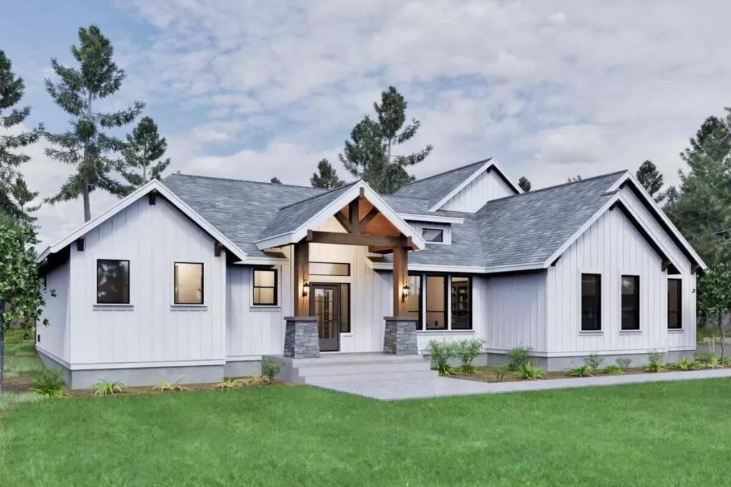 Desain Rumah 3 Kamar Tidur Dengan Ruang Utama Berkubah