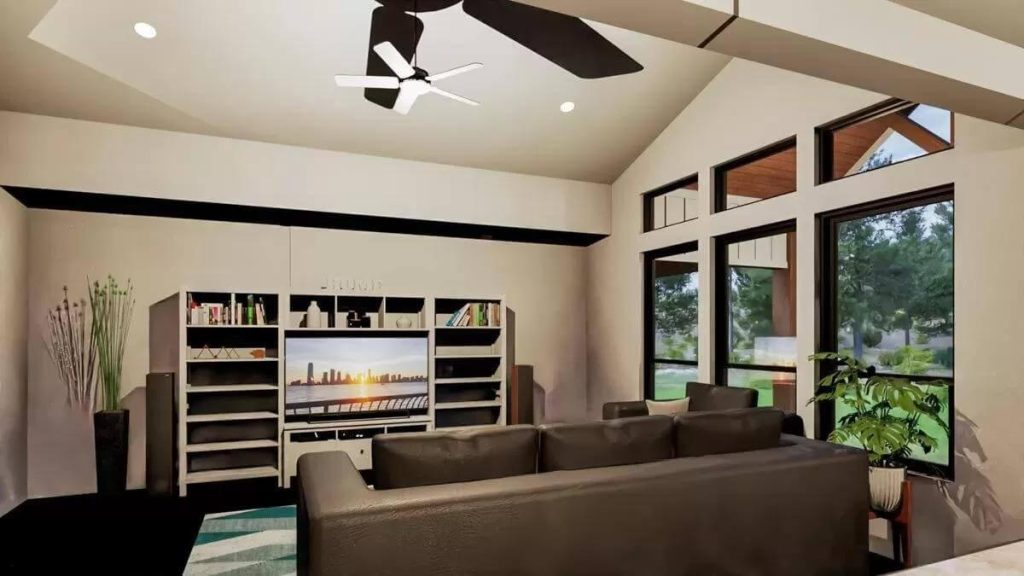 Desain Rumah 3 Kamar Tidur Dengan Ruang Utama Berkubah