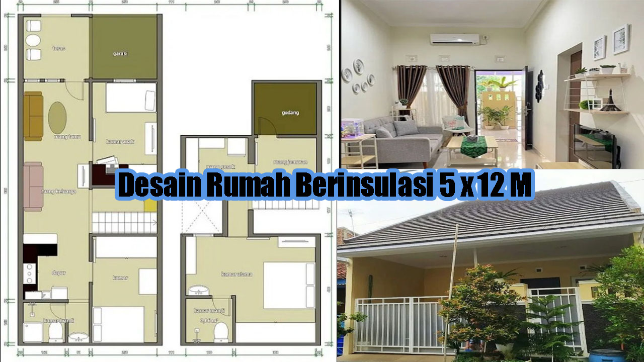 Desain Rumah 5x12 Meter